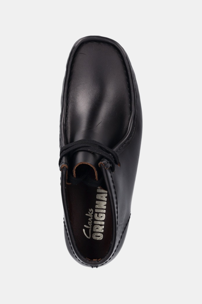 Кожаные туфли Clarks Originals Wallabee Boot чёрный 26177715
