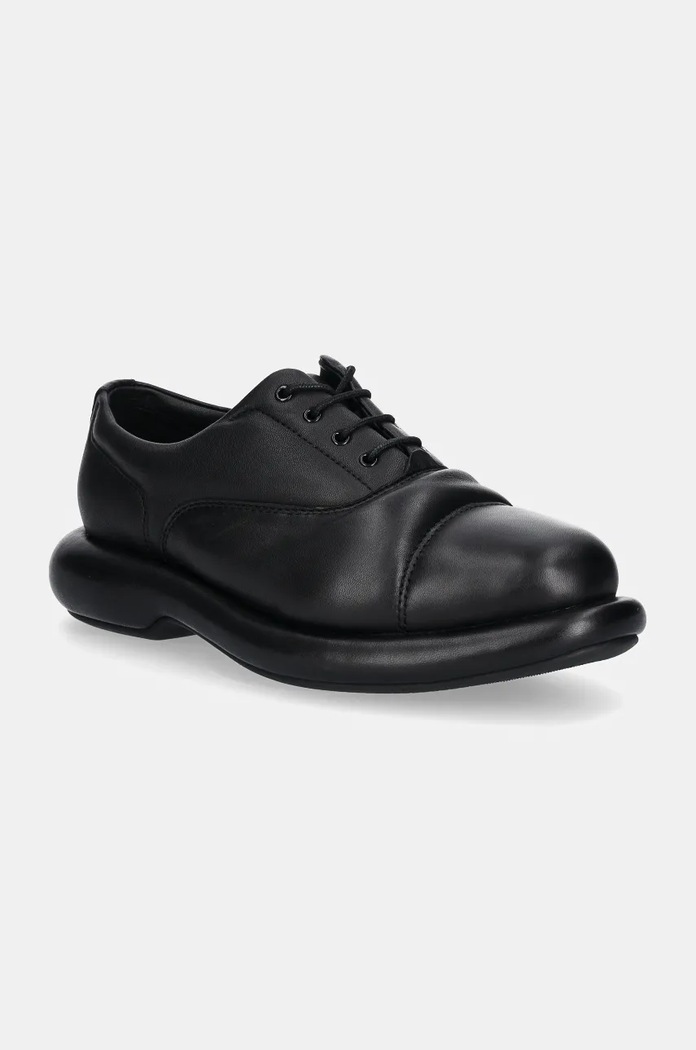 Kožne cipele Clarks Originals CUR Oxford 1 platforma crna 26178338