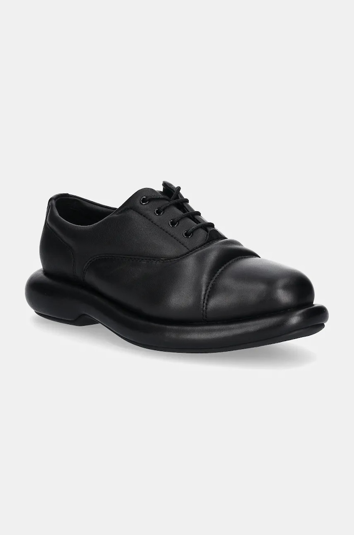 Kožne cipele Clarks Originals CUR Oxford 1 platforma crna 26178338