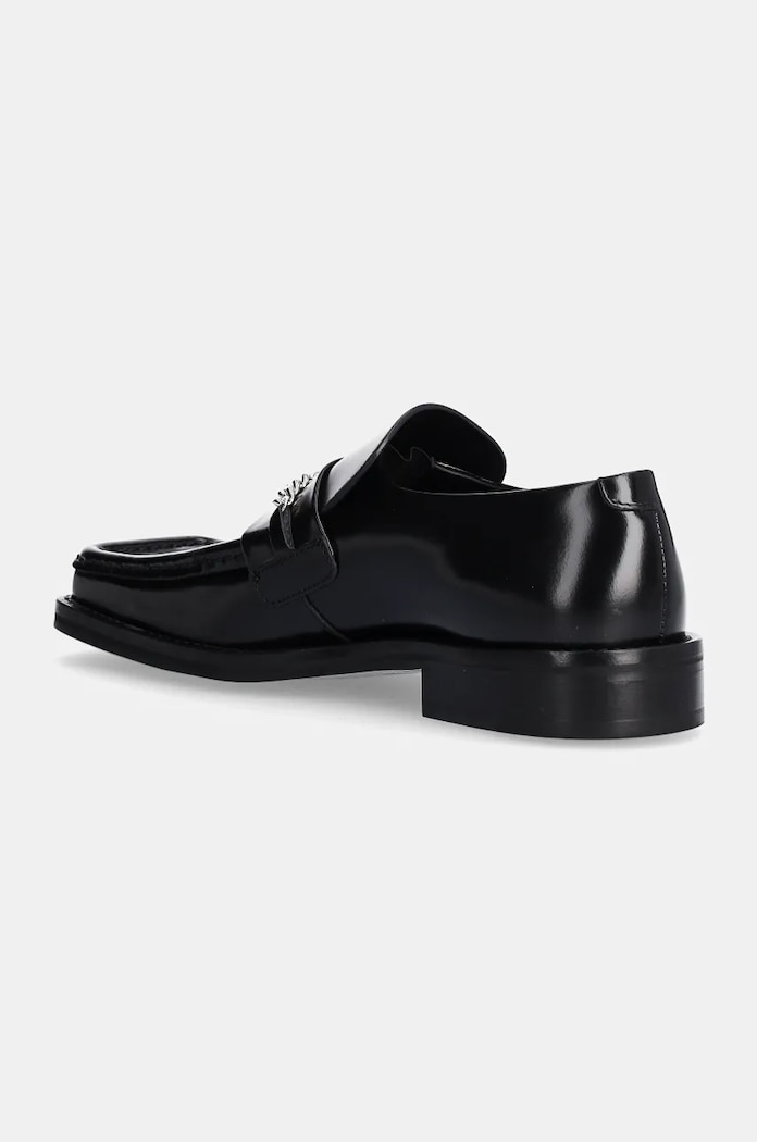Shoes Martine Rose leather loafers Square Toe Loafer 1026LP11001W black