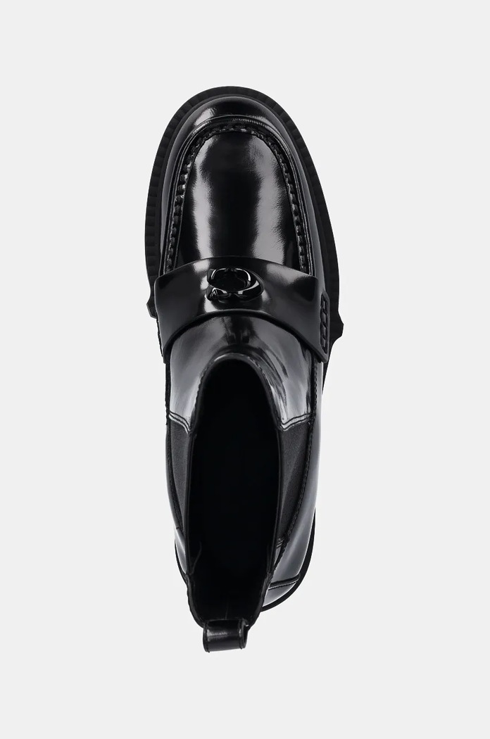 Coach sztyblety skórzane Louisa czarny CX024.BLK