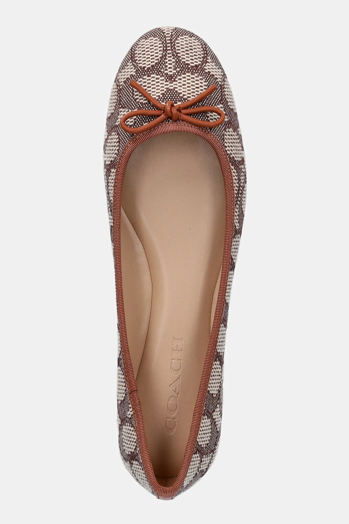 Baleríny Coach Abigail Signature hnědá CV385.URC