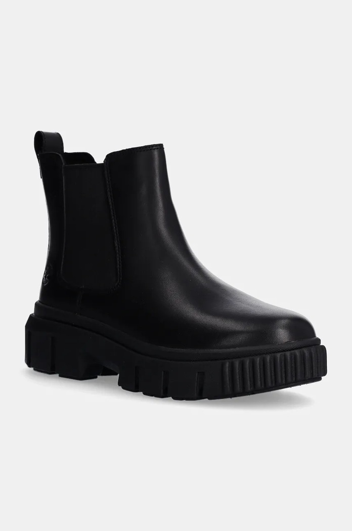 Timberland Sztyblety skórzane Greyfield Chelsea czarny TB0A5ZCG0011