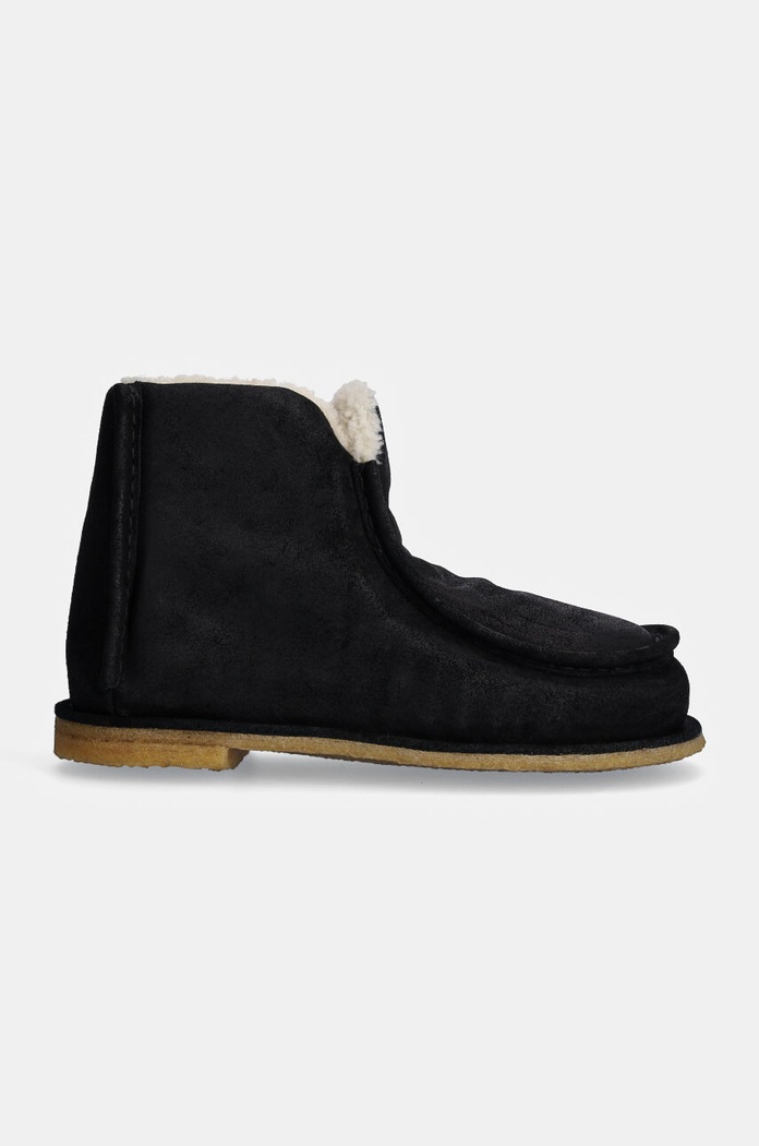 Велурени апрески JW Anderson Ankle Boot ANW43065A.999 черен AW24