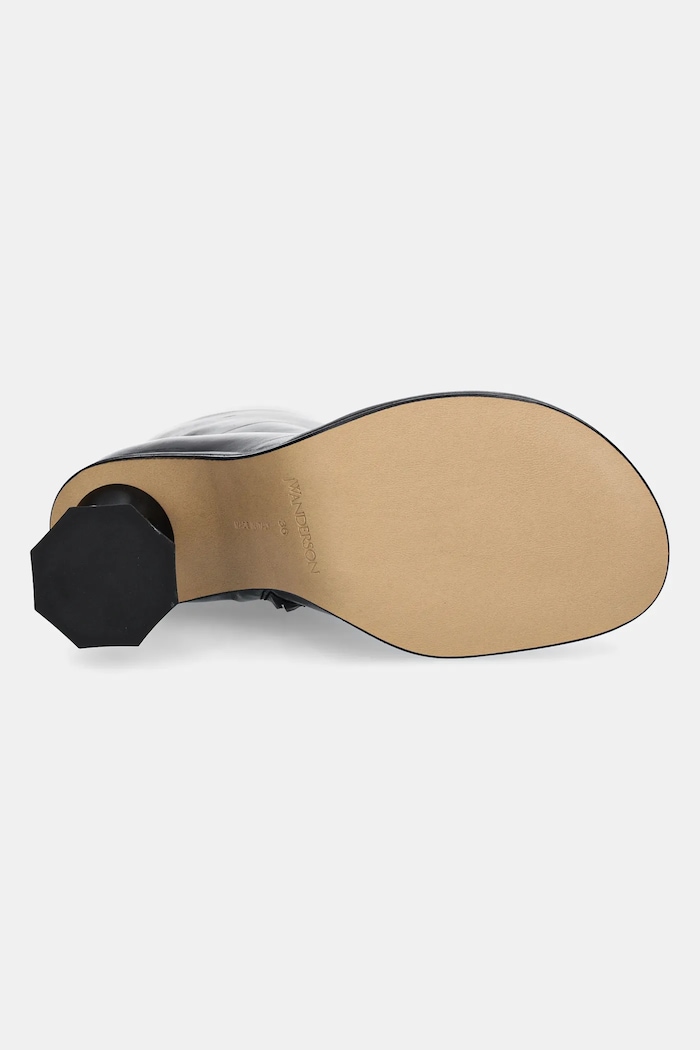Кожени боти JW Anderson Twist Heel ANW43211A.999 черен
