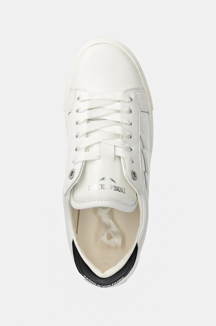 Kožené tenisky ZADIG&VOLTAIRE La Flash bílá SWSN00478
