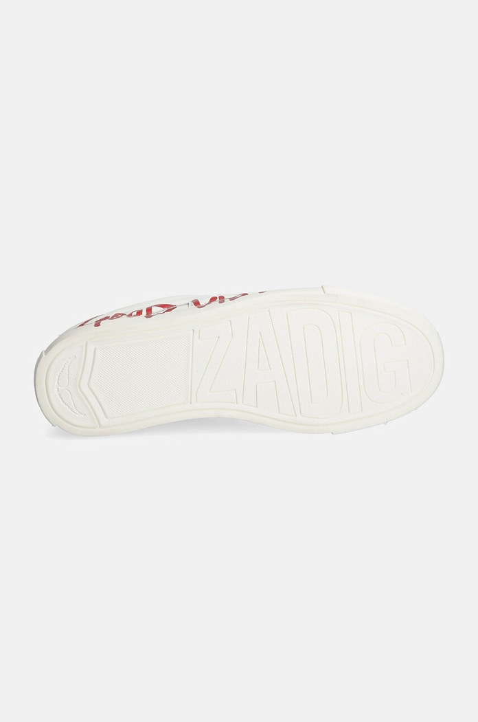 Kožne tenisice ZADIG&VOLTAIRE La Flash SWSN00529 bijela