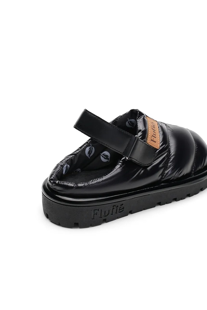 Obutev Copati Flufie Jet Black CLG5003.JET.BLACK črna