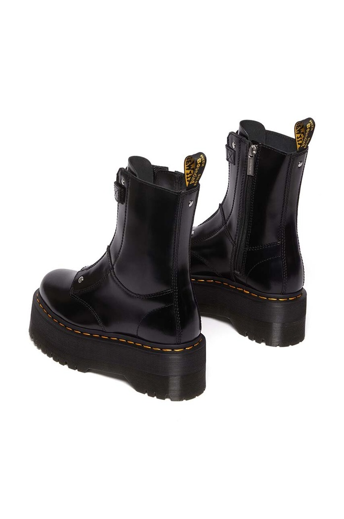 Dr. Martens botine de piele Jetta Hi Max DM30976001 negru