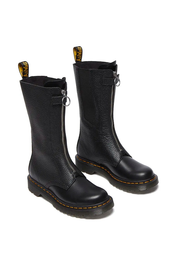 Кожаные полусапожки Dr. Martens 1b99 Frnt Zip DM32053001 чёрный AW24