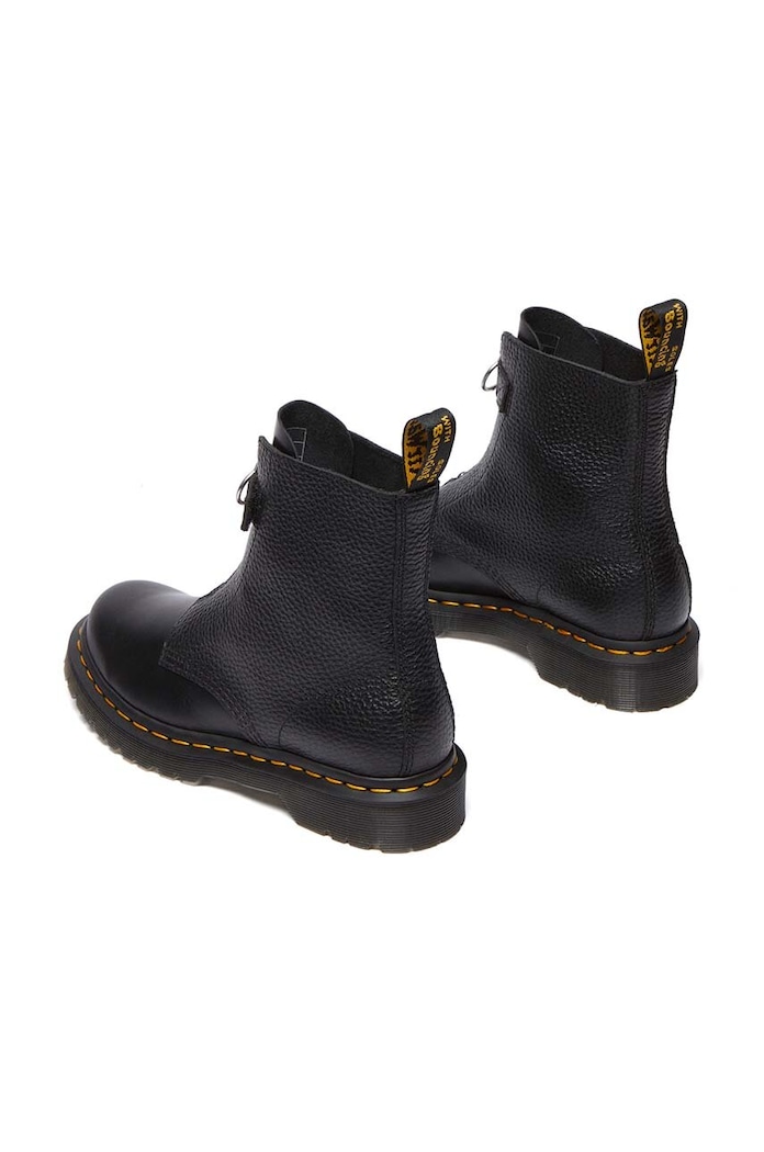 Dr. Martens botine de piele 1460 Pascal Frnt Zip DM32054001 negru