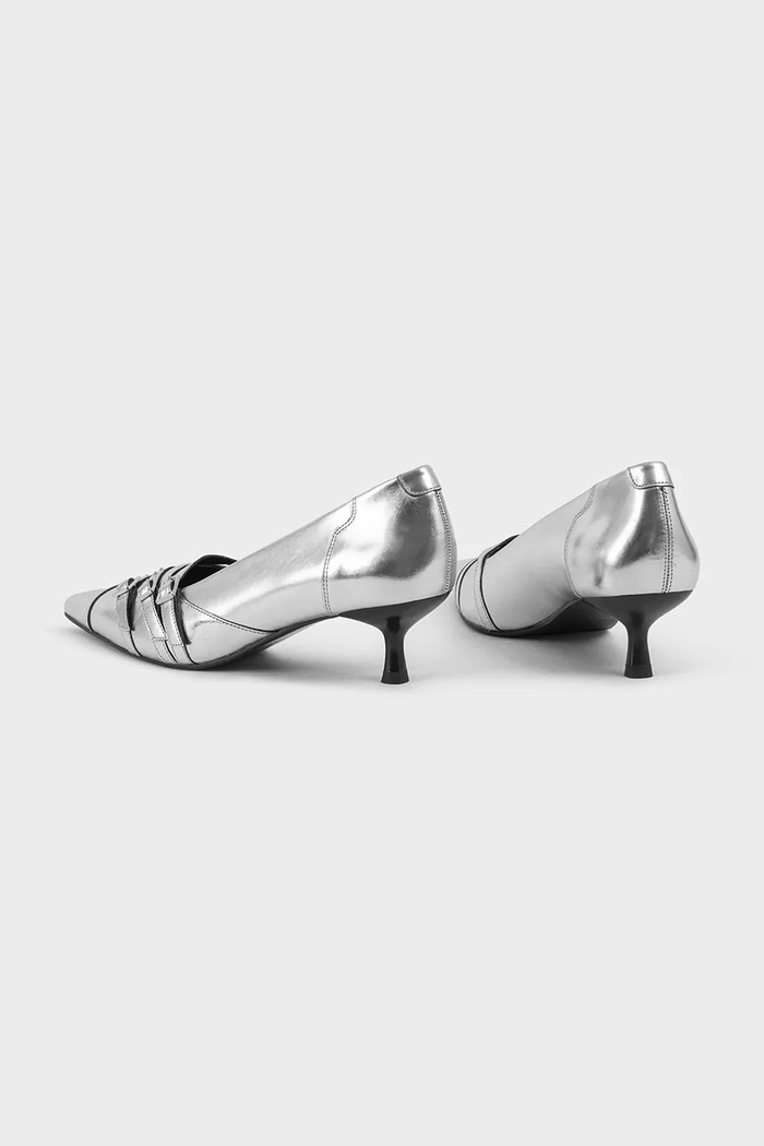 Обувки Кожени обувки с тънък ток Vagabond Shoemakers LYKKE 5714.183.79 сребърен