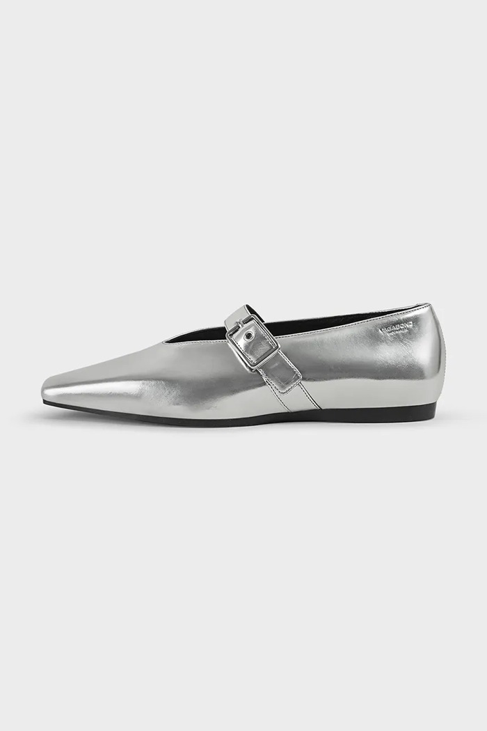 Vagabond Shoemakers balerini de piele WIOLETTA argintiu 5701.283.79