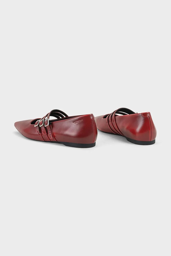 Usnjene balerinke Vagabond Shoemakers HERMINE rdeča 5833.218.47