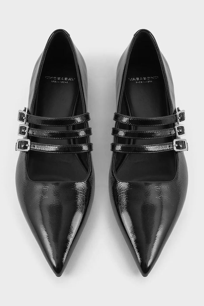 Vagabond Shoemakers baleriny skórzane HERMINE 5833.260.20 czarny AW24