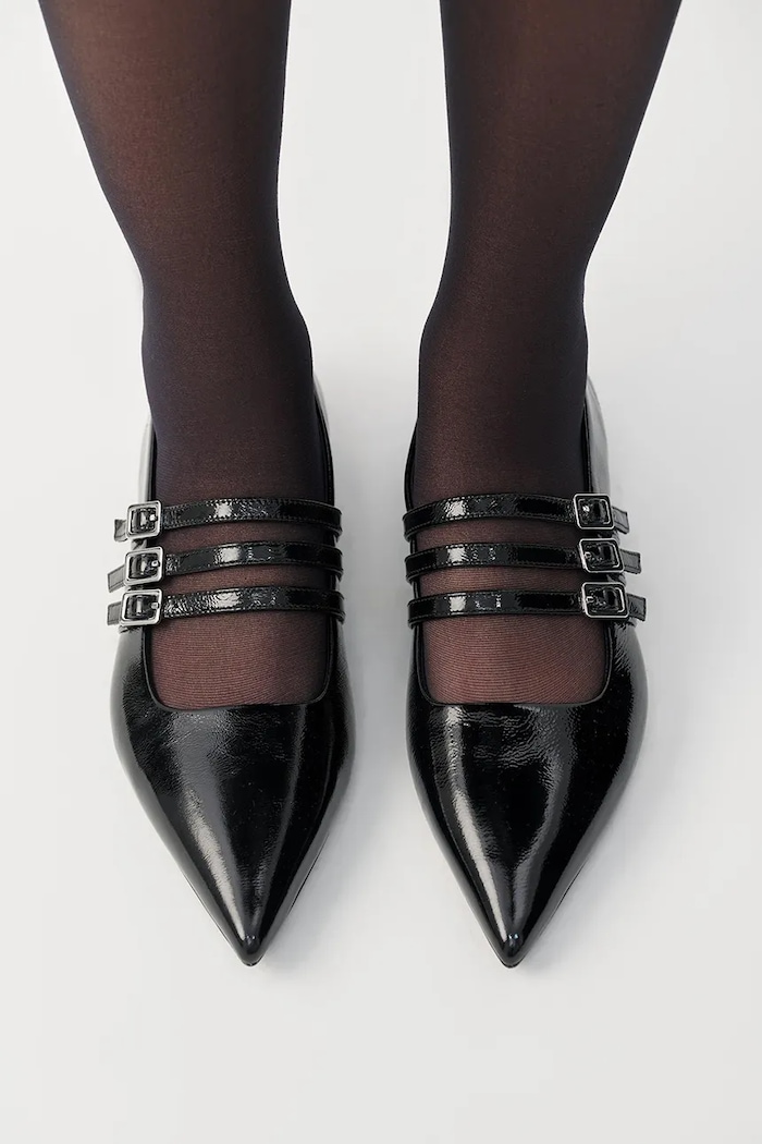 Vagabond Shoemakers baleriny skórzane HERMINE 5833.260.20 czarny