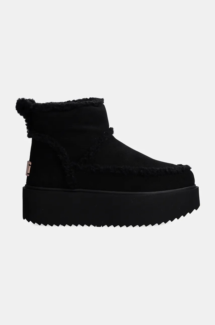 Čizme za snijeg od brušene kože Inuikii Inuikii X Coccinelle Classic Low Shearling 75204.150.Black crna AW24
