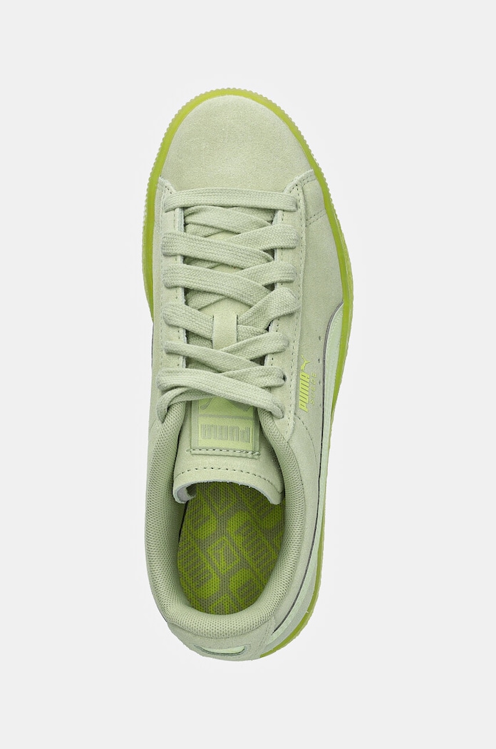 Semišové sneakers boty Puma Suede Classic Translucent Puma 398818 zelená
