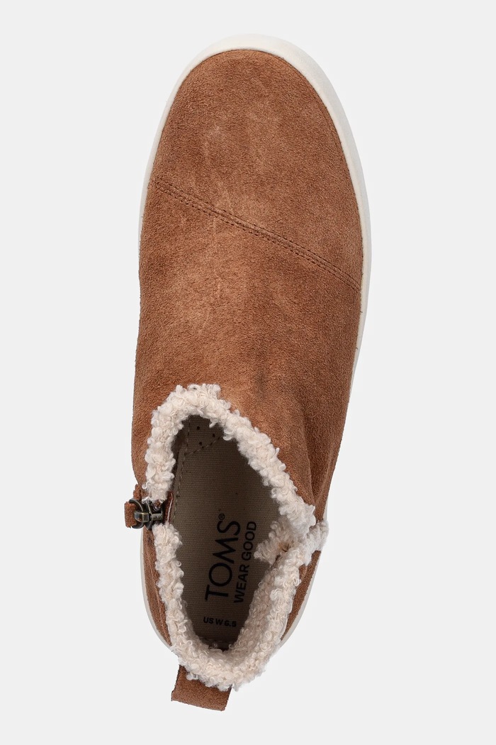 Semišové topánky Toms VERONA MID hnedá 10021437