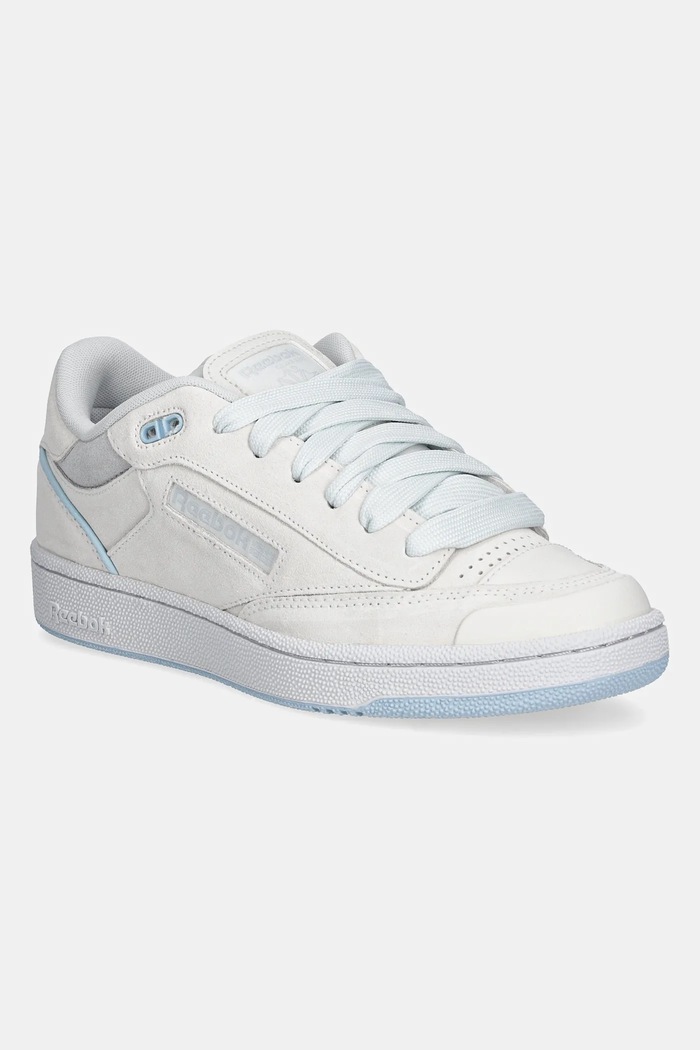 Σουέτ sneakers Reebok Classic Club C Bulc φλατ λευκό 100201226