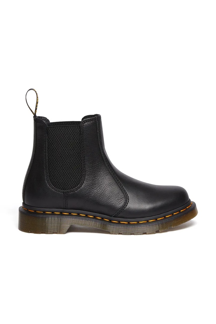 Dr. Martens sztyblety skórzane 2976 płaski brązowy DM30698001
