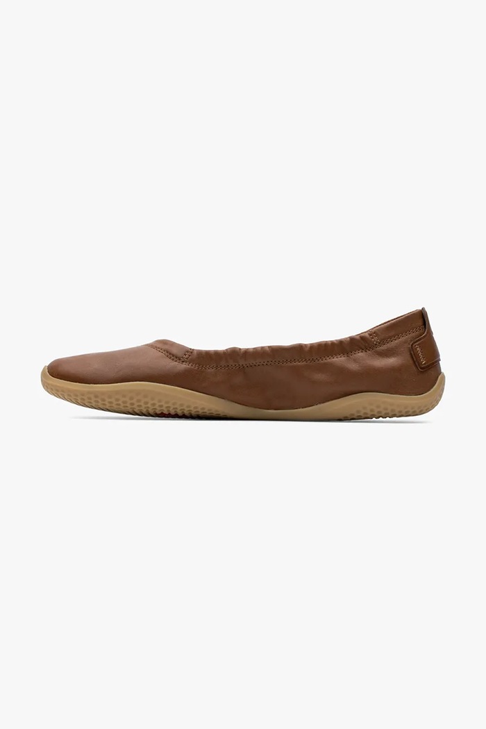 Vivobarefoot bőr balerina cipő ASANA YIN barna 209453