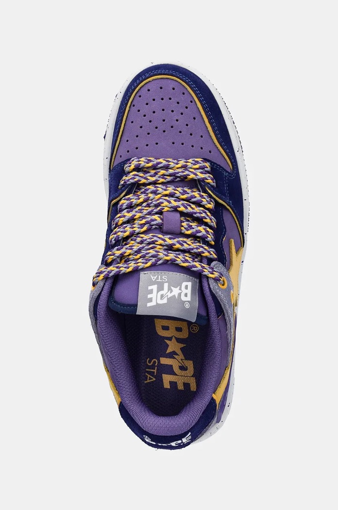 Δερμάτινα sneakers A Bathing Ape SK8 STA #4 μωβ 1K80291313