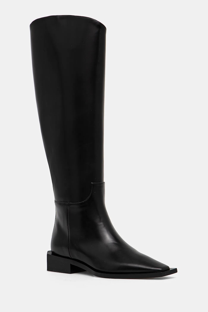 Vanda Novak ghete de piele Giselle Giselle.Cristal.Black negru AW24