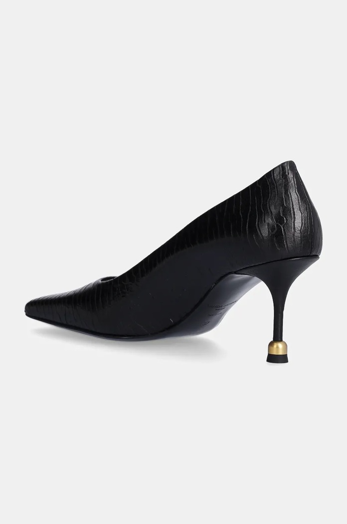 Обувки Кожени обувки с тънък ток Vanda Novak Mira Mira.Shark.Black черен