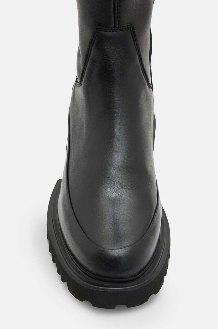 Obuv Kožené čižmy AllSaints Leona Boot W097FB čierna