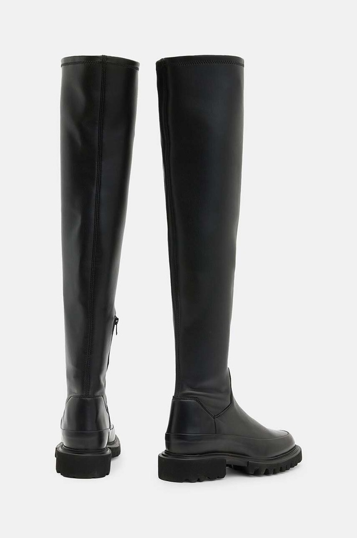Kožené čižmy AllSaints Leona Boot W097FB