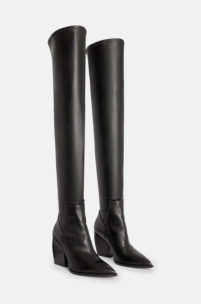 Čizme AllSaints Lara Boot W099FB crna AW24