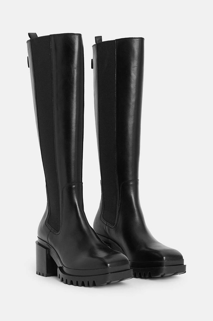 Kozačky AllSaints Natalia Boot W100FB černá AW24