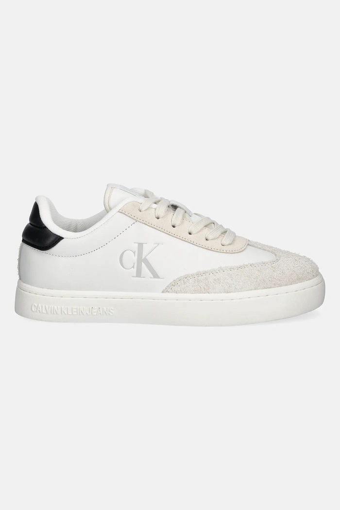 Kožené sneakers boty Calvin Klein Jeans CLASSIC CUPSOLE LOW YM0YM01272 bílá NC24