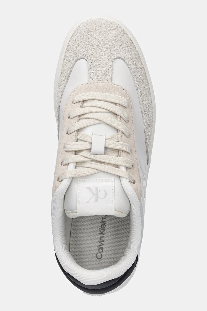 Kožené sneakers boty Calvin Klein Jeans CLASSIC CUPSOLE LOW bílá YM0YM01272