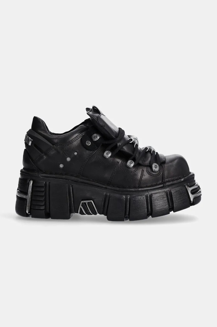 New Rock sneakers din piele M.120N.S26 negru SS26
