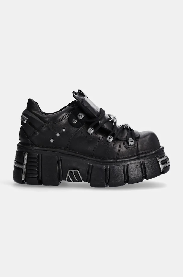 New Rock sneakers din piele M.120N.S26 negru SS26