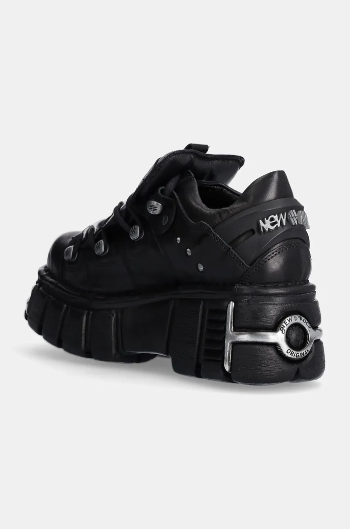 Încălțăminte New Rock sneakers din piele M.120N.S26 negru