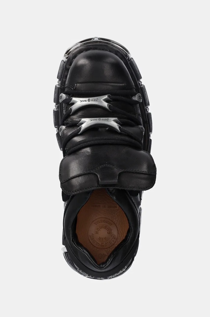 New Rock sneakers din piele negru M.120N.S26