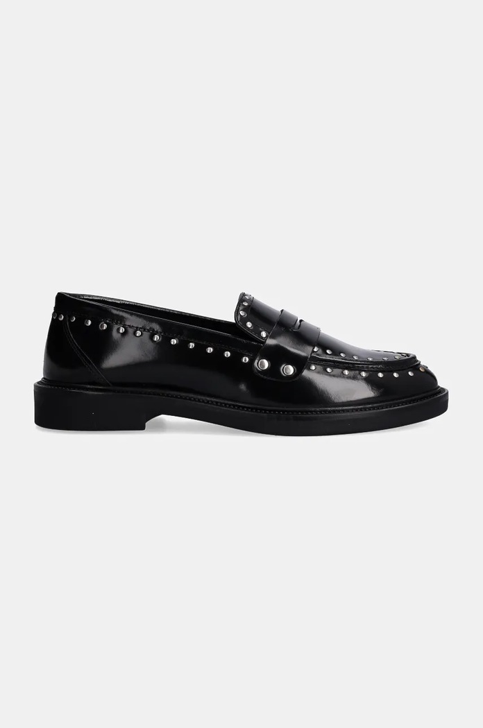 Steve Madden mocasini de piele Harloe SM11003264.001 negru AW24