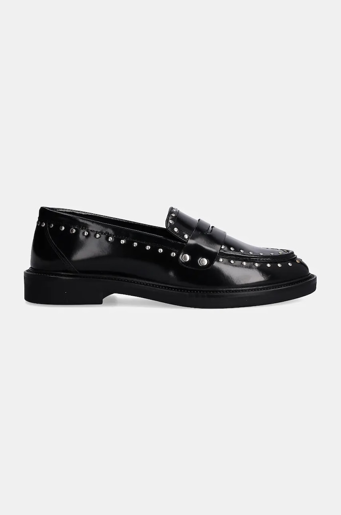 Steve Madden mocasini de piele Harloe SM11003264.001 negru AW24
