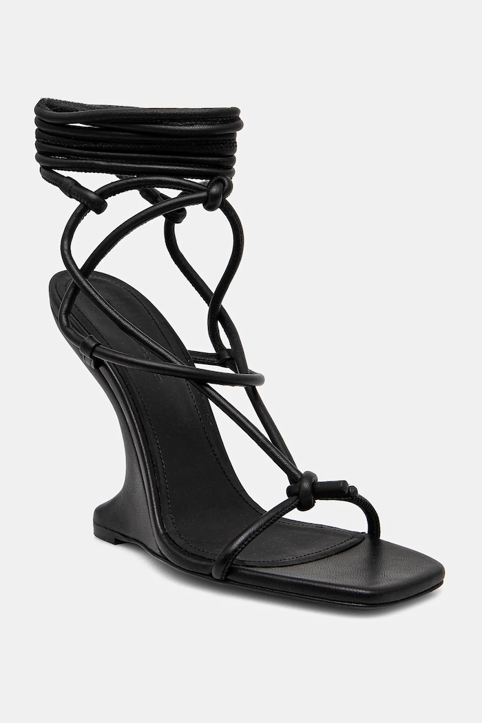 Rick Owens Lilies leather sandals CANTILEVER 11 PENTA others black LI02D5806.LLP.09