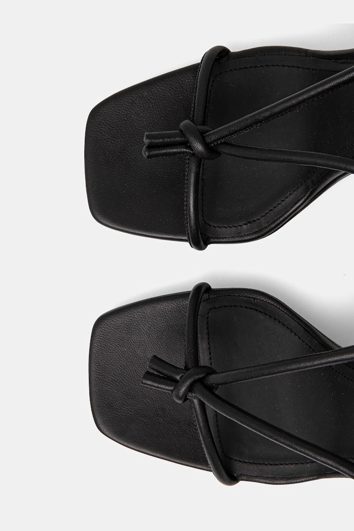 Rick Owens Lilies leather sandals CANTILEVER 11 PENTA black LI02D5806.LLP.09