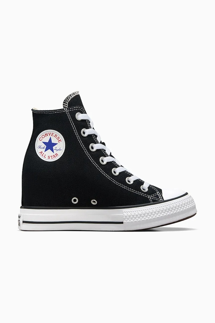 Πάνινα παπούτσια Converse Chuck Taylor All Star Wedge μπότα μαύρο A11909C