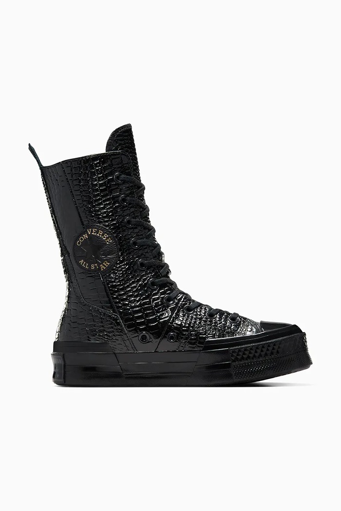 Kožne tenisice Converse Chuck 70 Plus XHi ravni crna A09381C