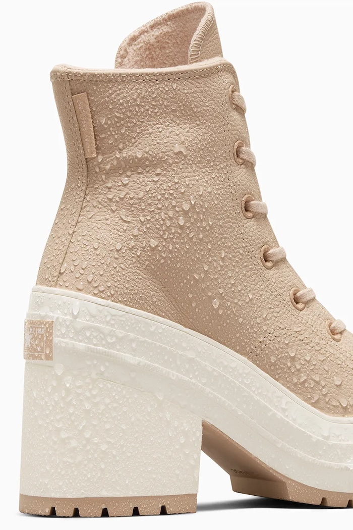 Kožne tenisice Converse Chuck 70 De Luxe Heel A12345C bež