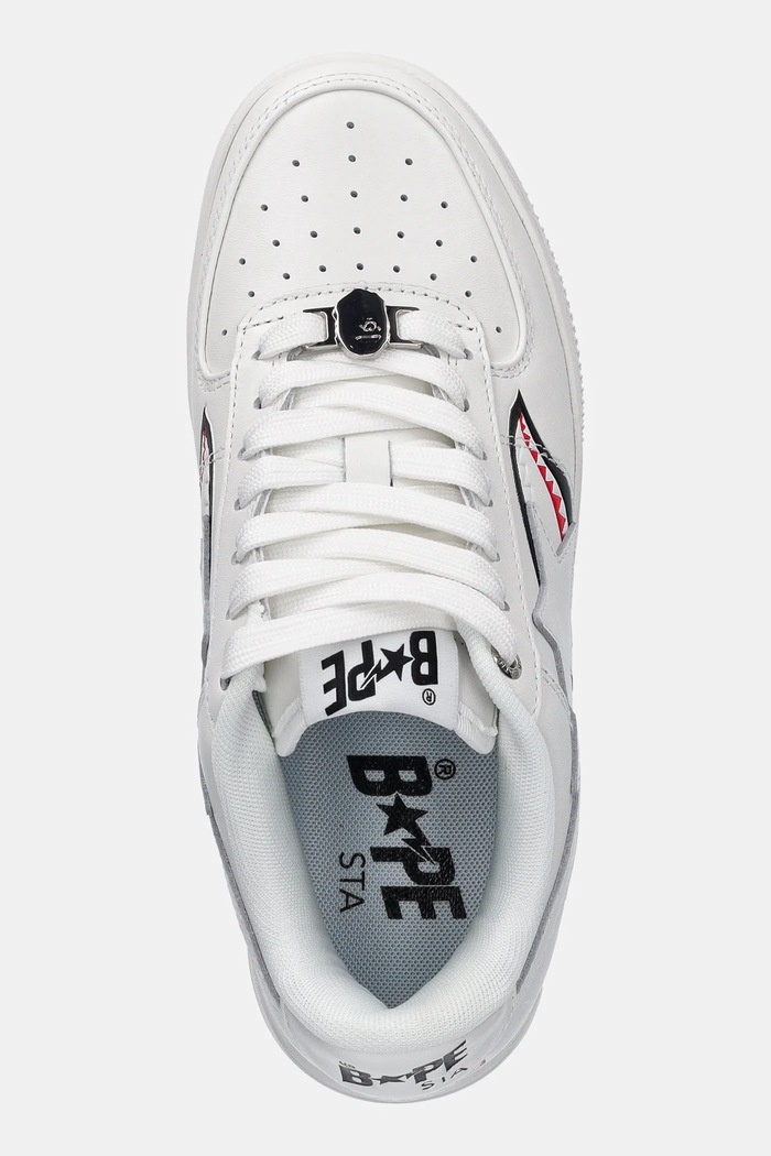 A Bathing Ape sneakers in pelle Shark Bape Sta L bianco 1K80291307