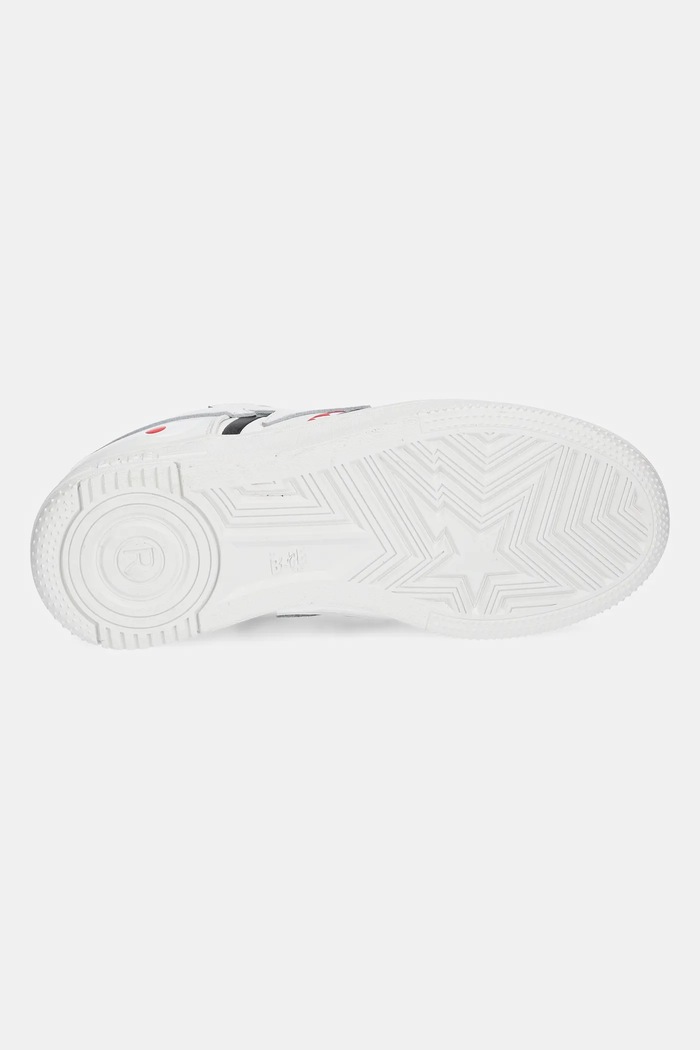 A Bathing Ape sneakers in pelle Shark Bape Sta L 1K80291307 bianco