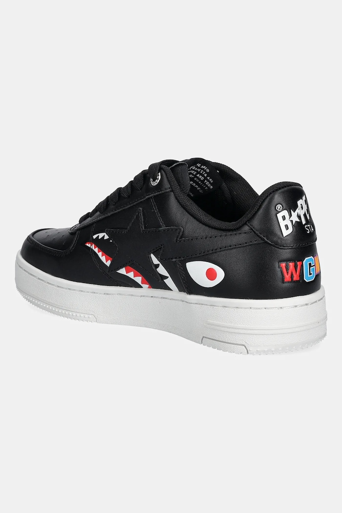 Παπούτσια Δερμάτινα sneakers A Bathing Ape Shark Bape Sta L 1K80291307 μαύρο