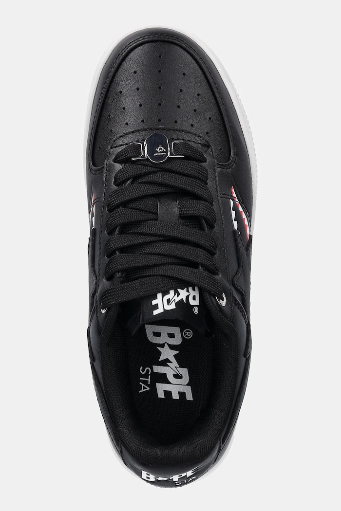 Δερμάτινα sneakers A Bathing Ape Shark Bape Sta L μαύρο 1K80291307